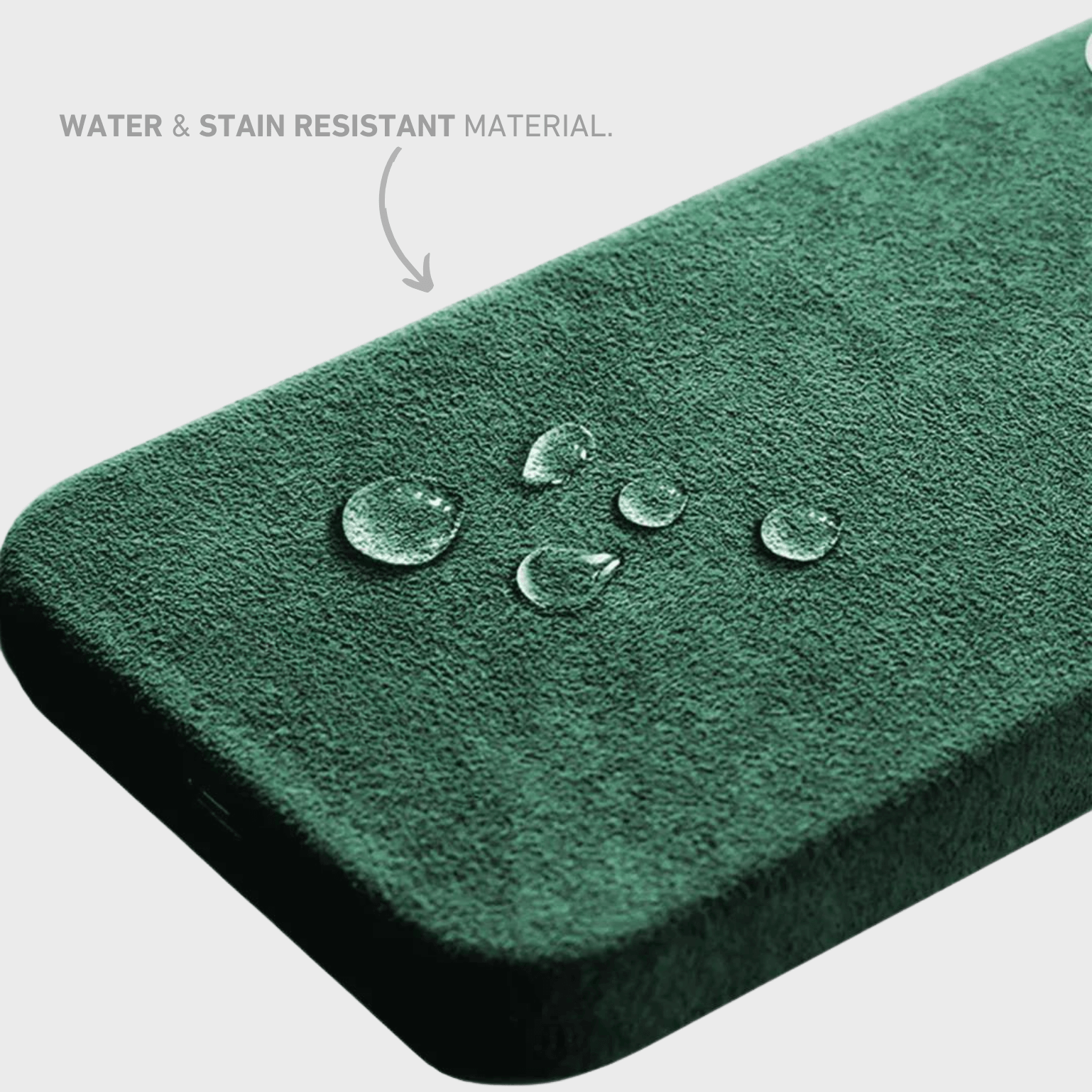 Alcantara iPhone Case + MagSafe Wallet - Forest Green Edition