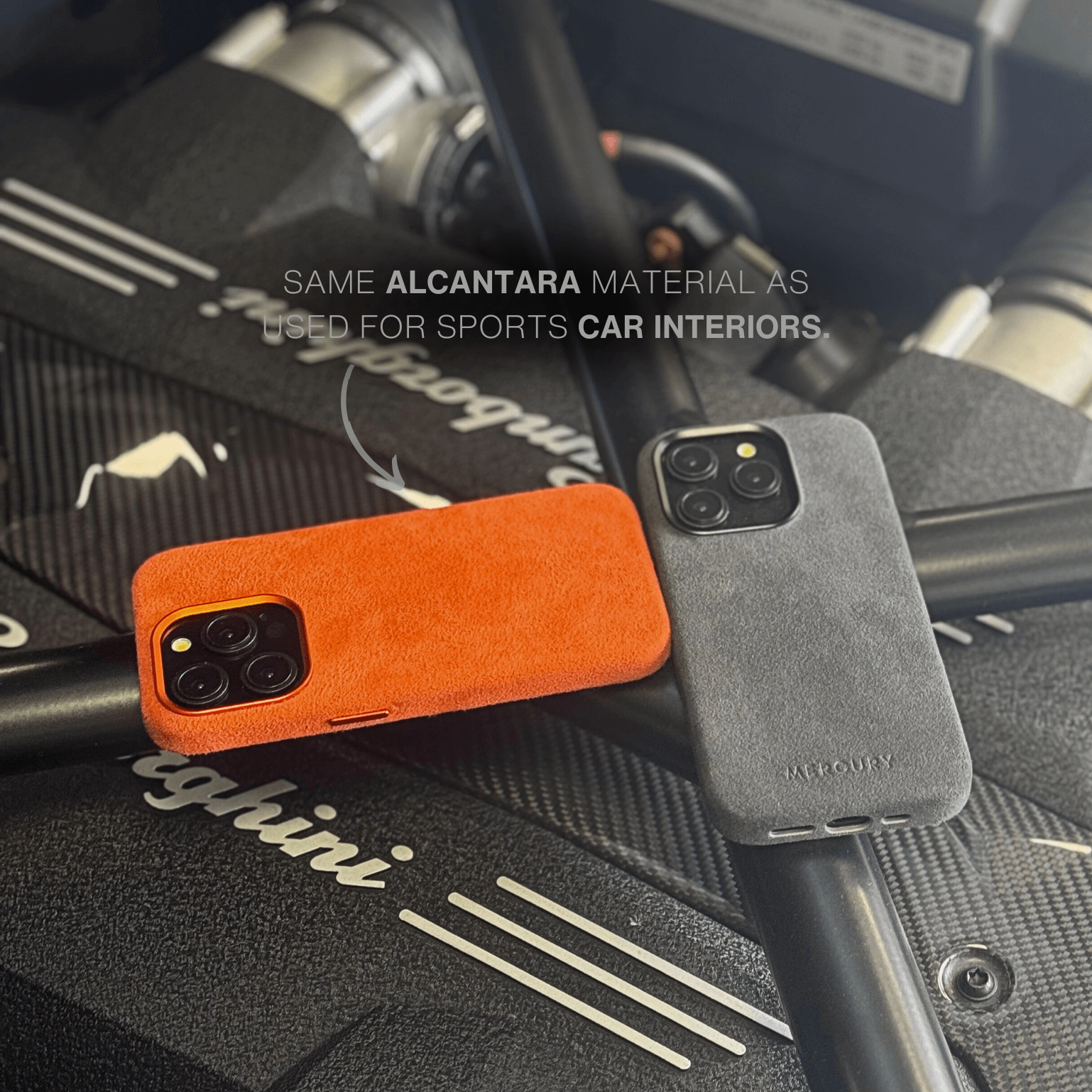 Alcantara Case - Orange Edition