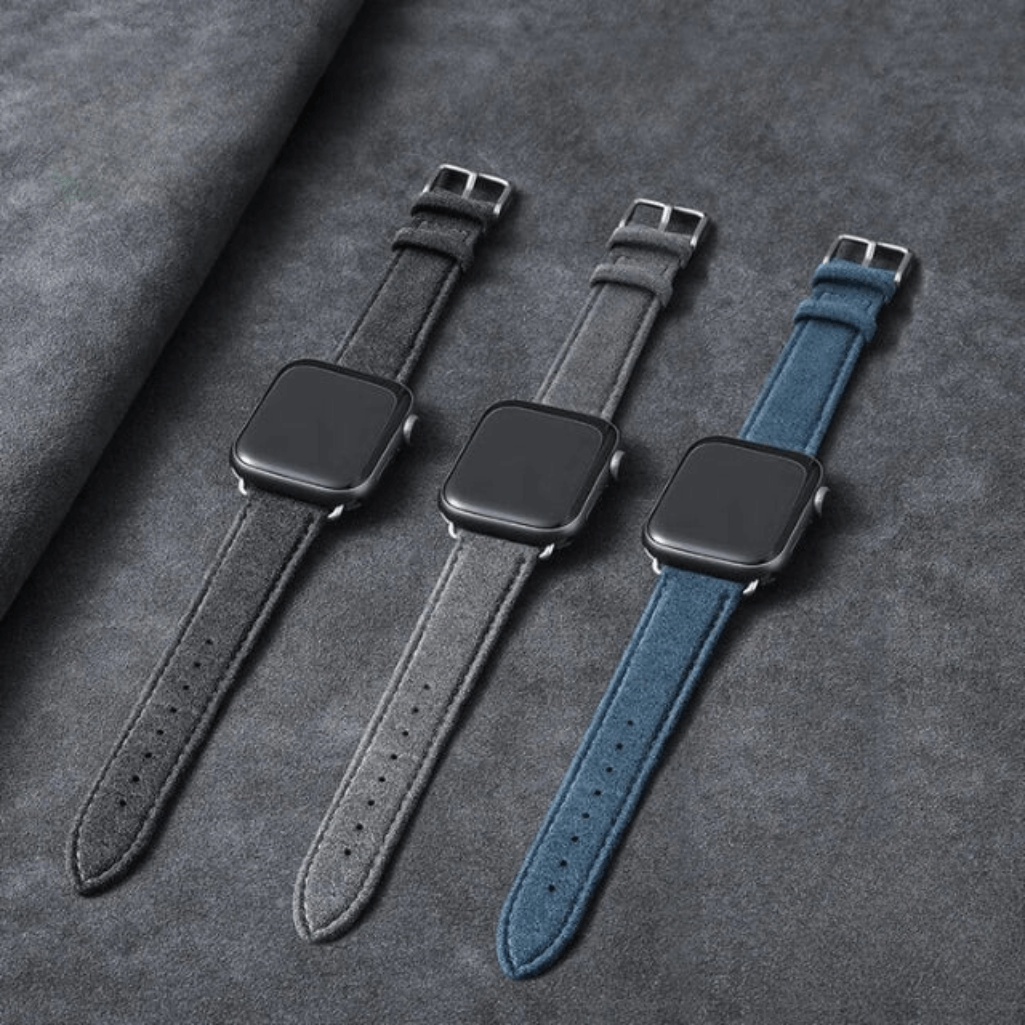 Alcantara Apple Watch Strap / Space Gray / 38/40/41mm / Buckle