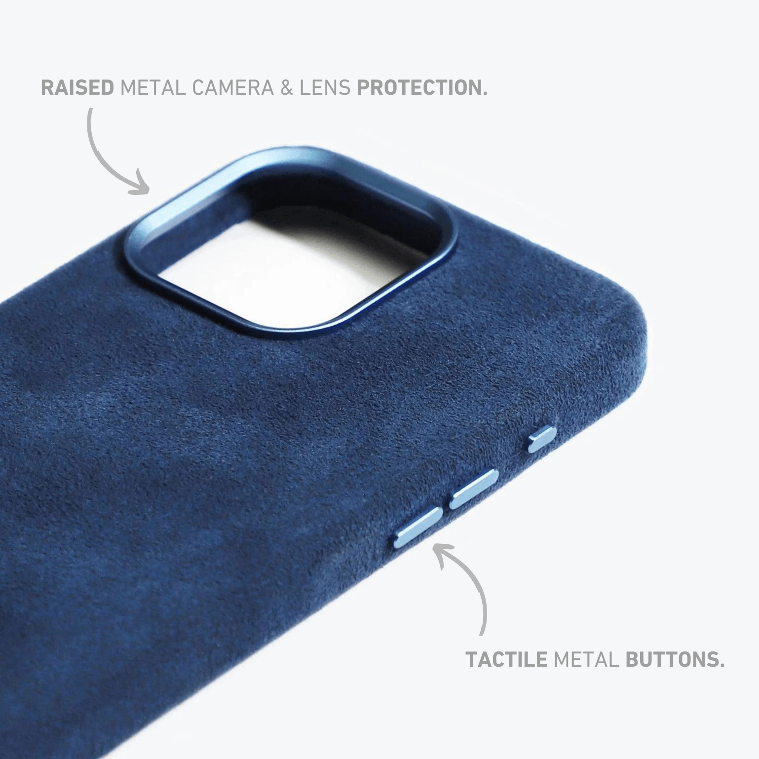 Alcantara iPhone Case + AirPod Case - Midnight Blue Edition