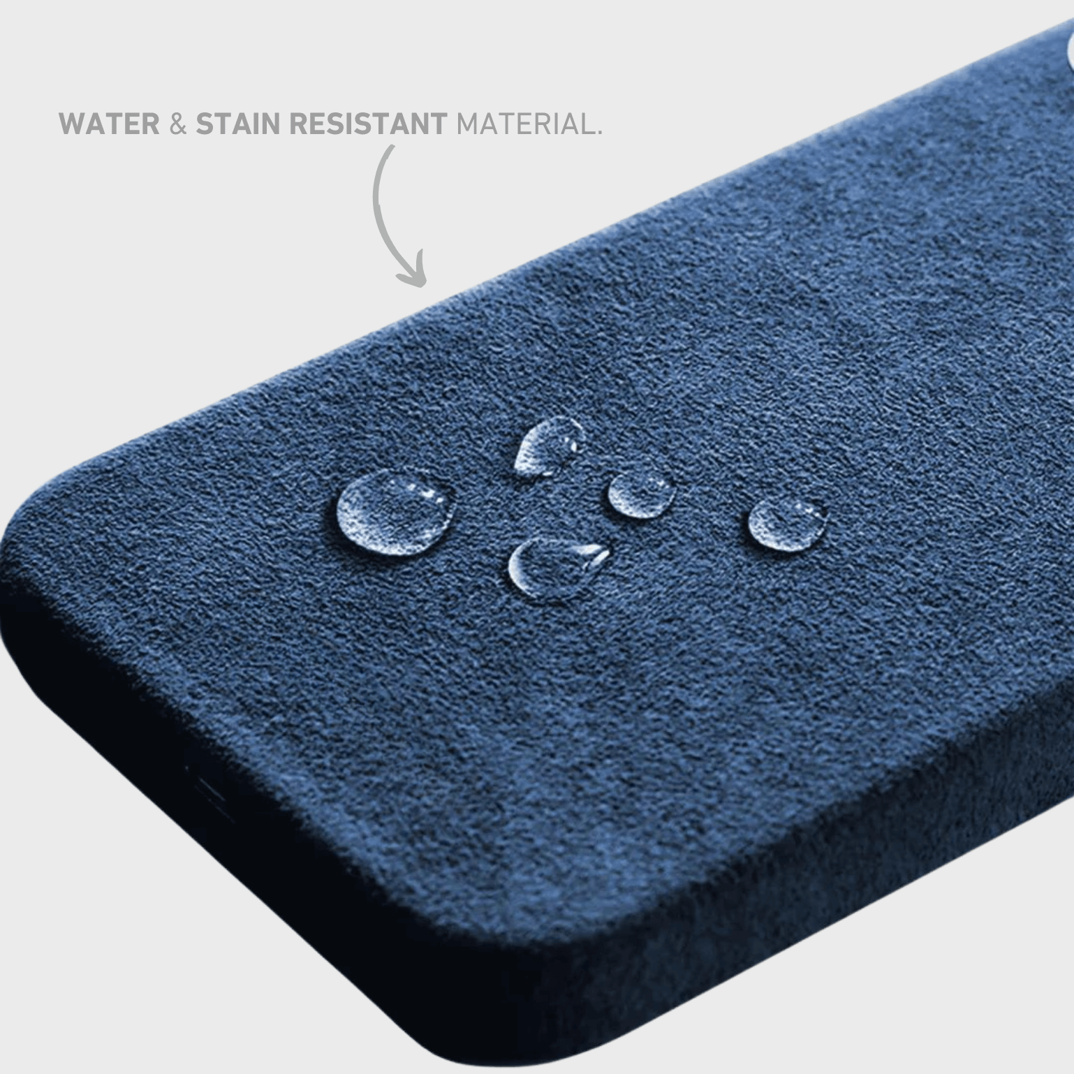 Alcantara iPhone Case + MagSafe Wallet - Midnight Blue Edition