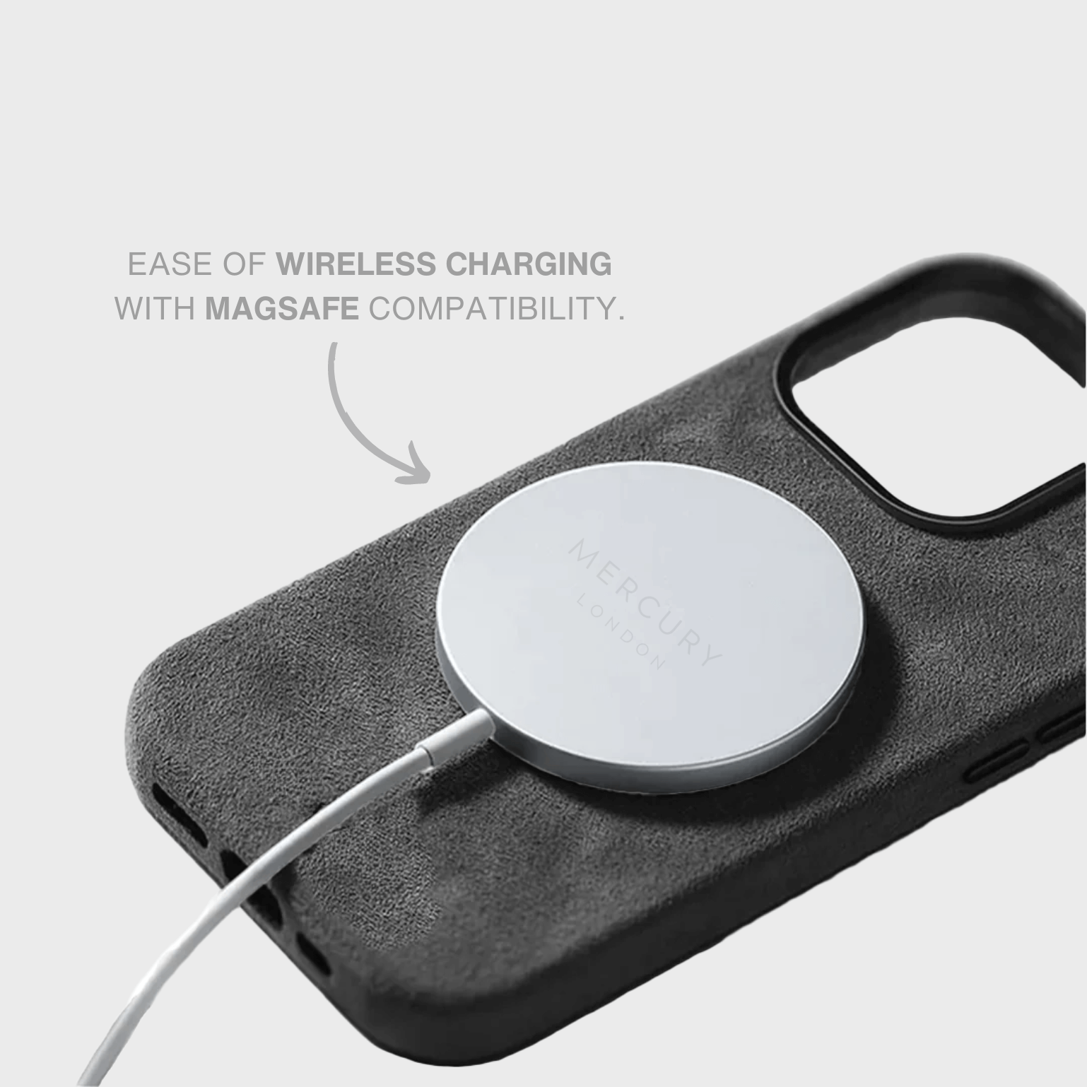 Alcantara iPhone Case + MagSafe Wallet - Space Gray Edition