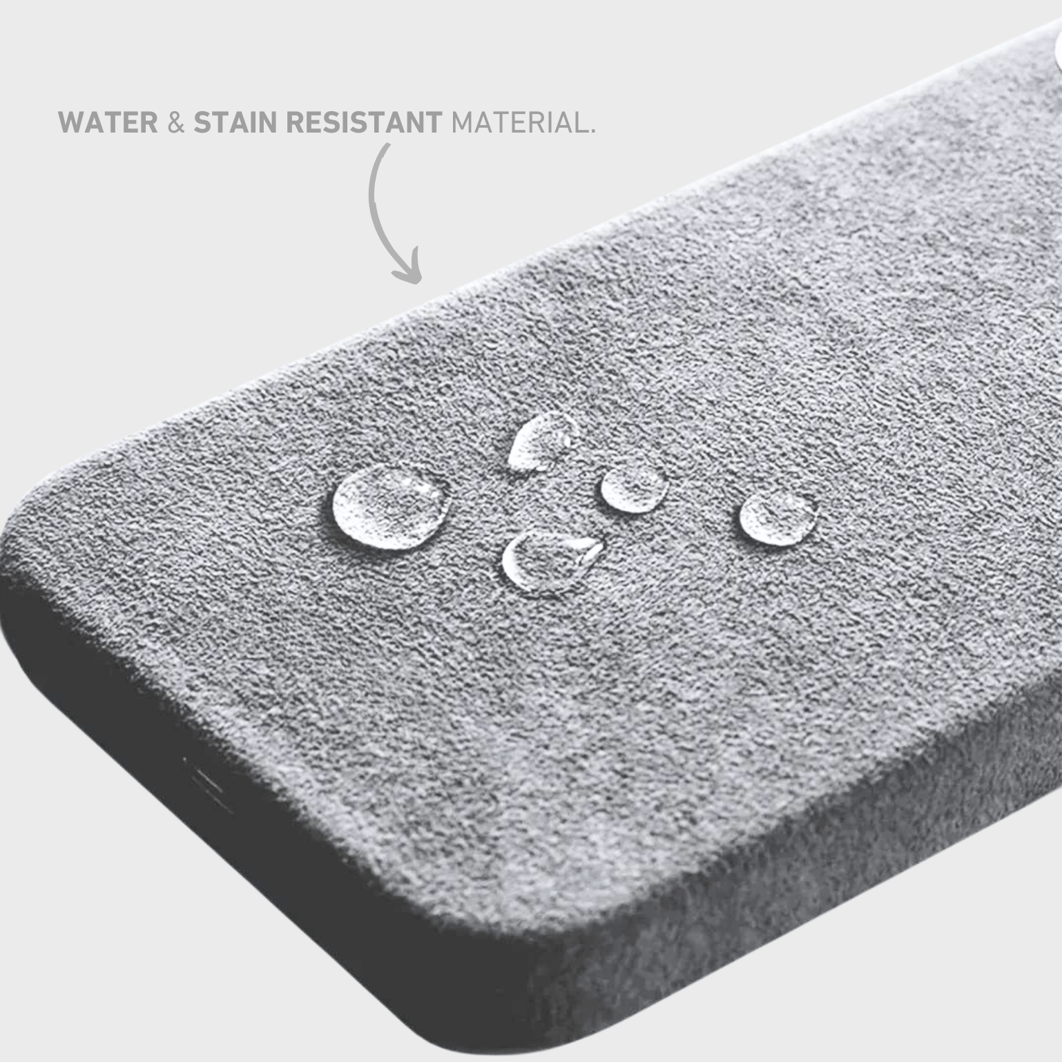 Alcantara iPhone Case + MagSafe Wallet - Moon Gray Edition