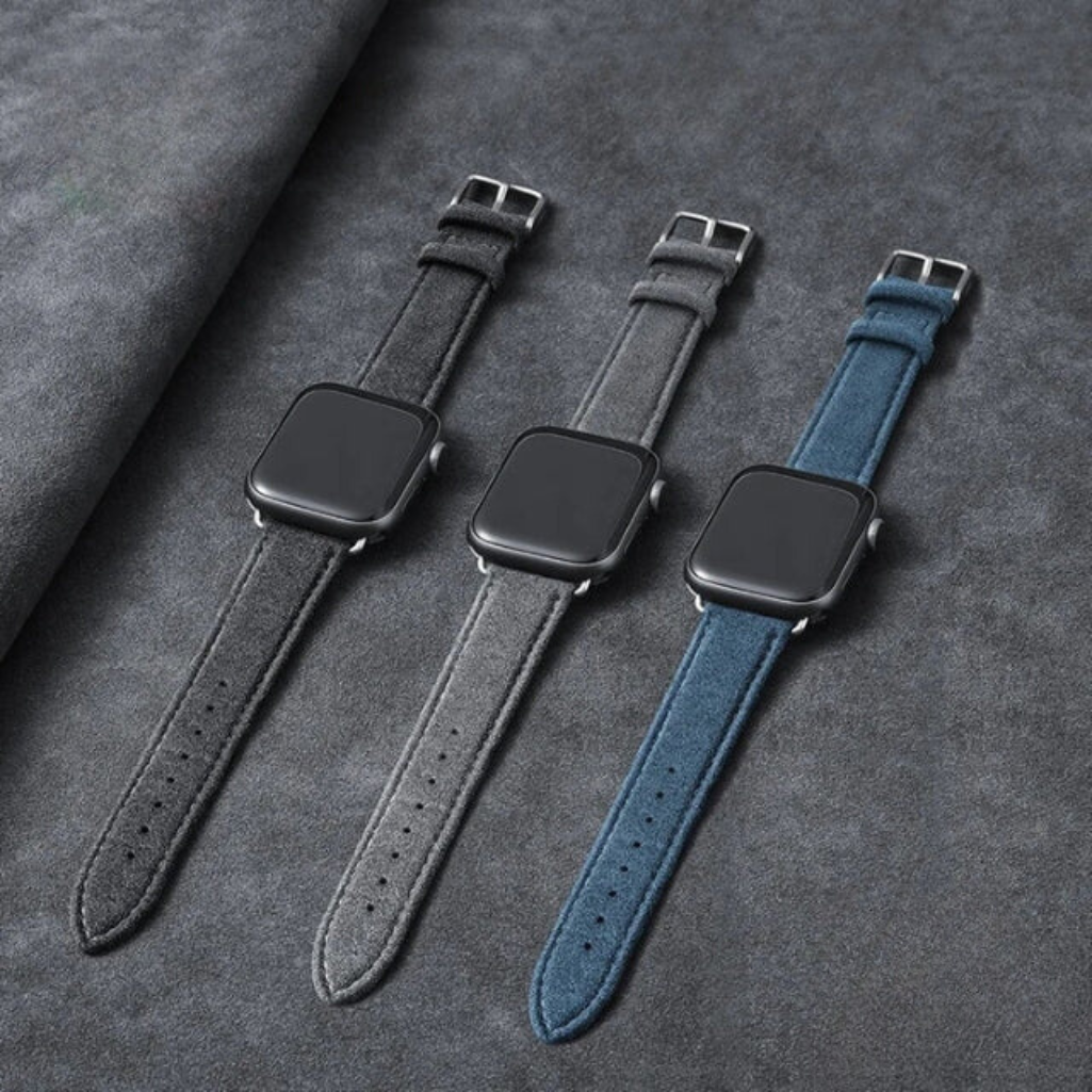 Alcantara Apple Watch Strap / Space Gray / 42/44/45mm & Ultra (49mm) / Buckle