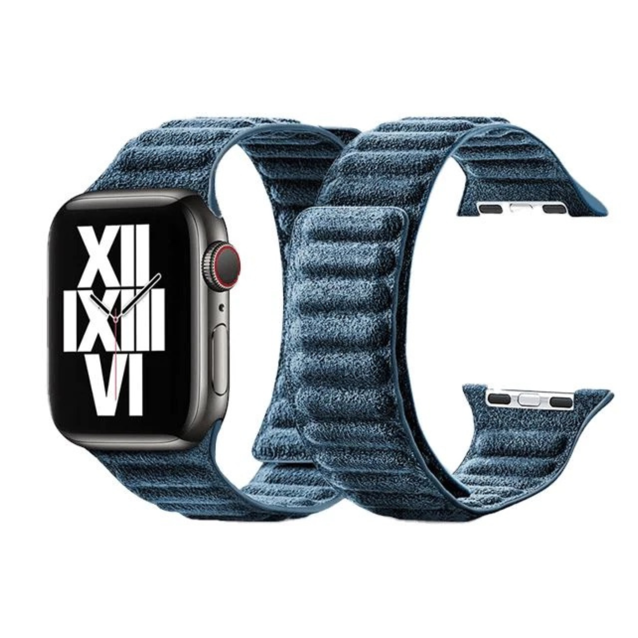 Alcantara Apple Watch Band / Midnight Blue / 38/40/41mm / Magnetic