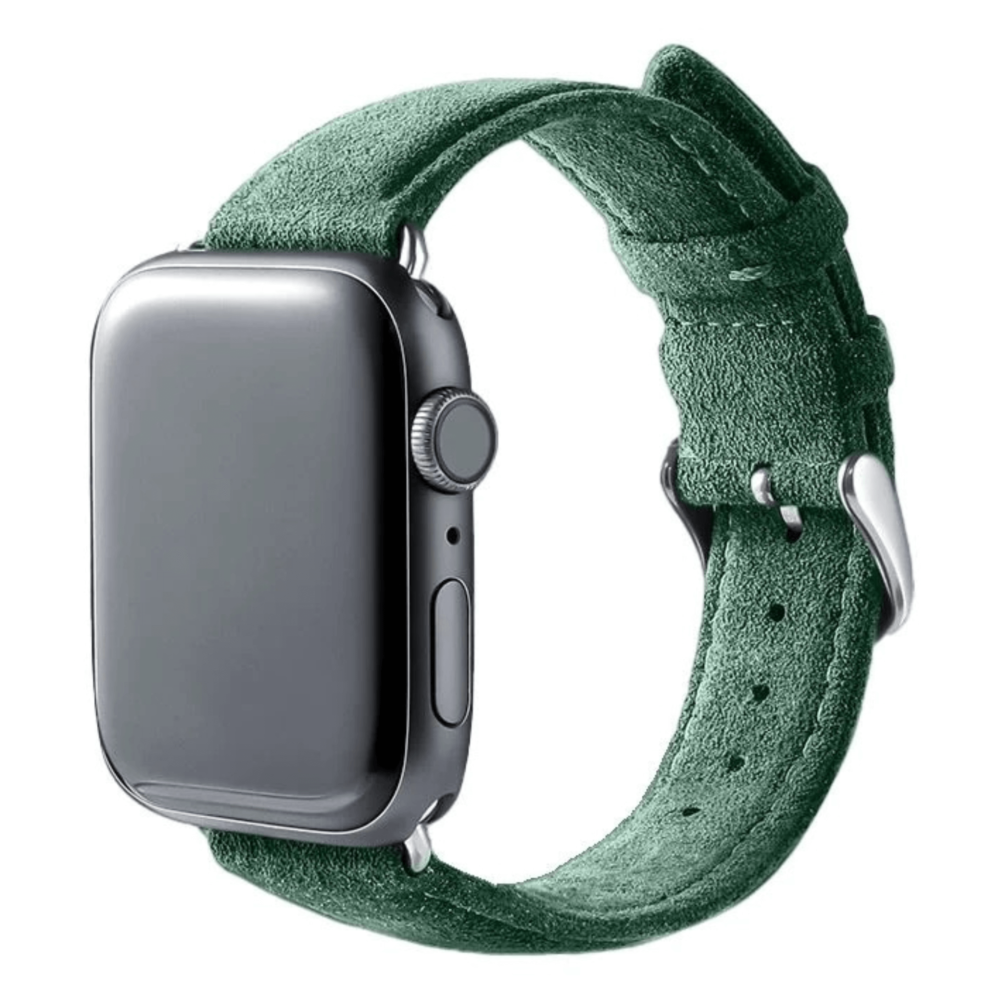 Alcantara Apple Watch Strap / Forest Green / 38/40/41mm / Buckle