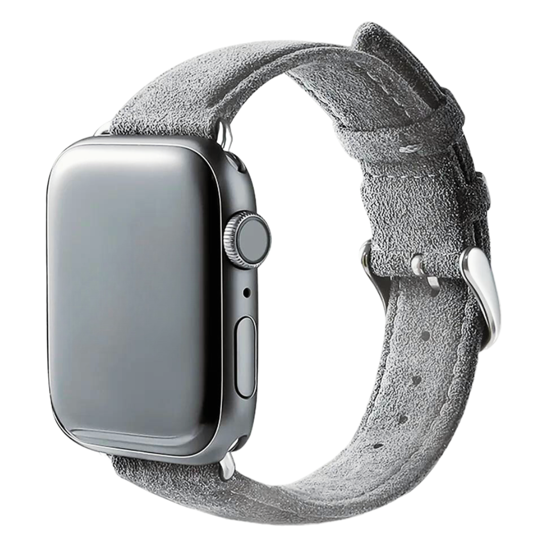 Alcantara Apple Watch Strap / Moon Gray / 38/40/41mm / Buckle