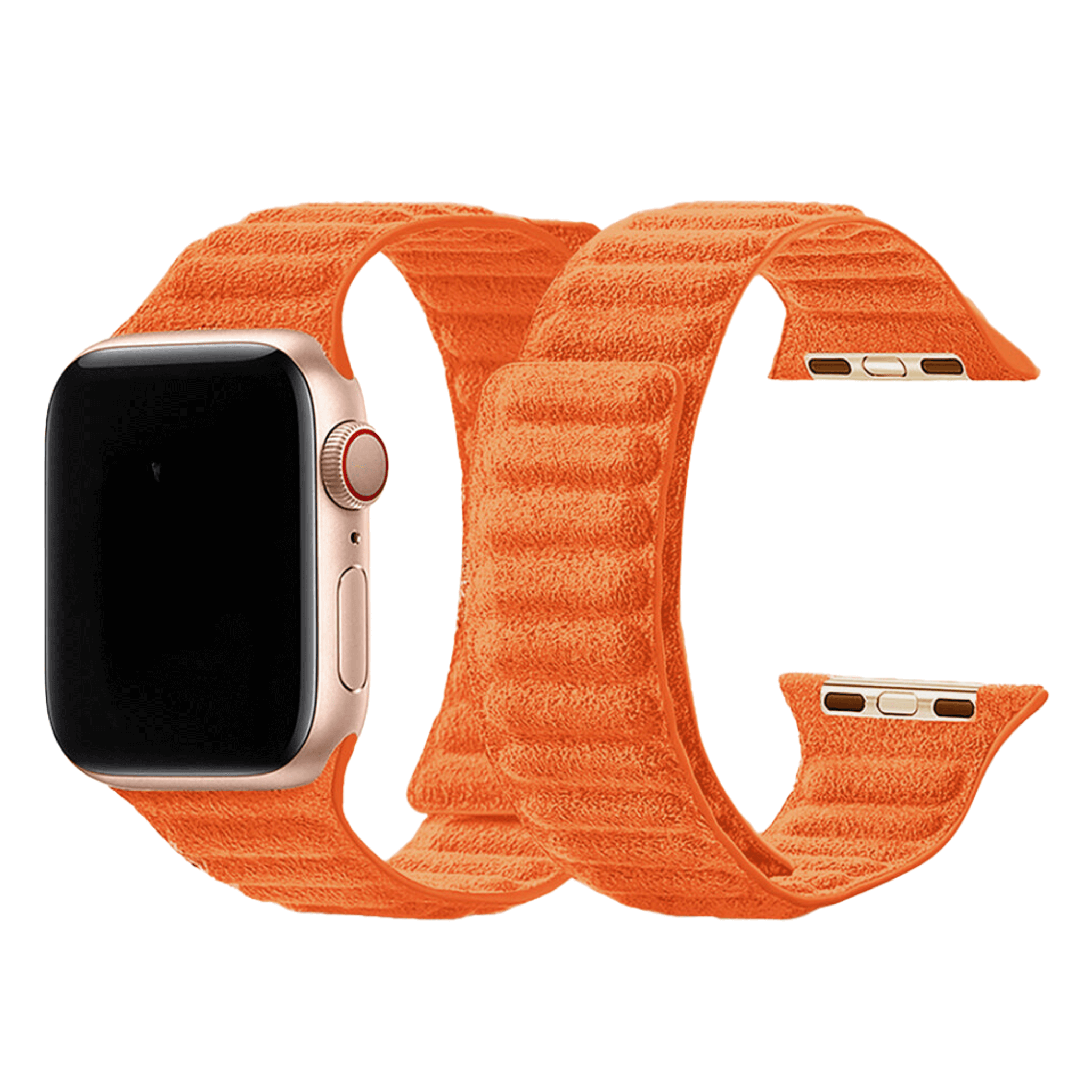 Alcantara Apple Watch Band / Orange / 38/40/41mm / Magnetic